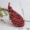 Realistic Feathers Christmas Peacock Decoration Shimmering Peacock Doll Toy  2025 Navidad Decor