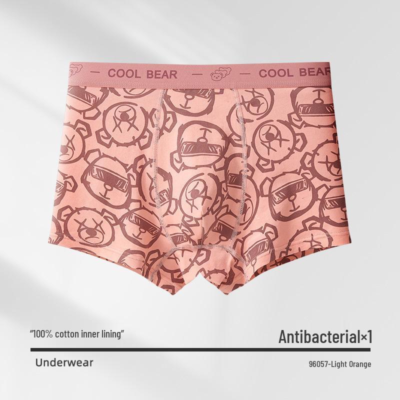 

Large Size Boys Cotton Boxer Briefs XL (120-140 jin) светло-оранжевый