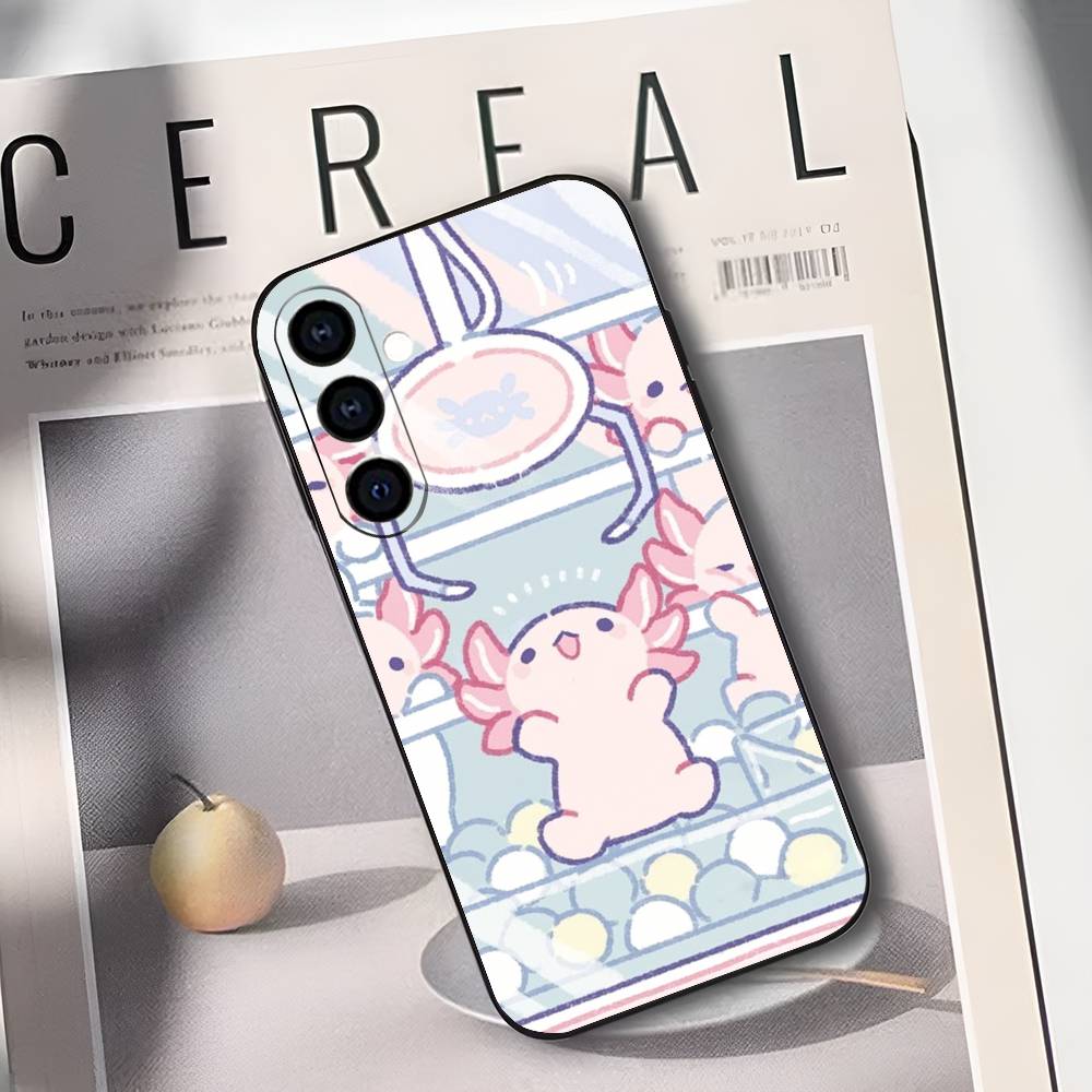 Cartoon Cute Axolotl Phone Case Silicone Soft For Samsung Galaxy A73,A72,A71,A70,A53,A52,A51