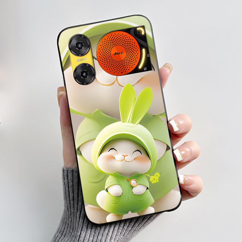 For ZTE Nubia Music 2 Case Cartoon Black Matte Silicone Soft Back Cover For Nubia Music2 Phone Cases 6.7" Protective Shell Z2460