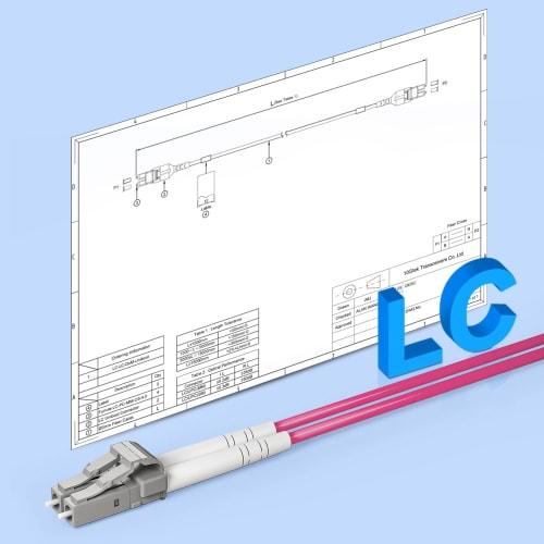 10Gtek OM4 LC-LC 10 Gb/Gigabit Multimode Duplex Glasfaserkabel Glasfaser-Patchkabel 50/125 m LSZH Glasfaserkabel (für SFP-Modul, Computerfaser