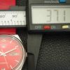 AUTOMATIC 7006A VINTAGE SEIKO 5 JAPAN MENS RED COLOR DIAL WATCH A701634-5 R206c-a701634
