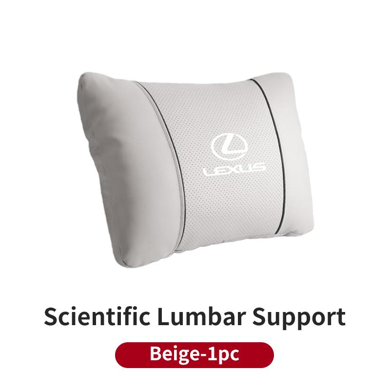 Car Seat Headrest Lumbar Support Neck Pillow Waist Cushion Backrest For Lexus UX250h RX450h CT200h RX400h RX300 NX300h RX350 AEK1