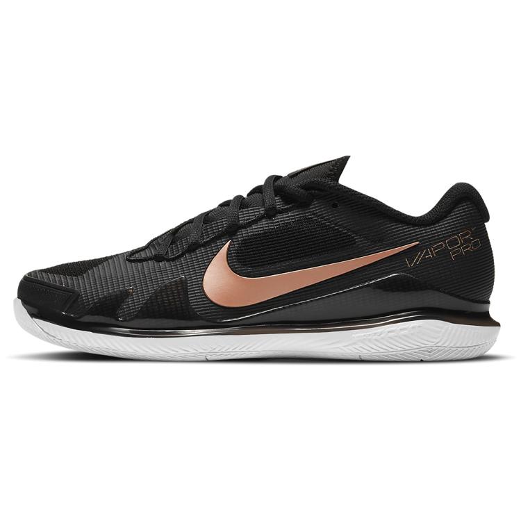 

Новые женские кроссовки Nike Court Air Zoom Vapor Pro Hc Черный Металлический Золотой CZ0222-024 38