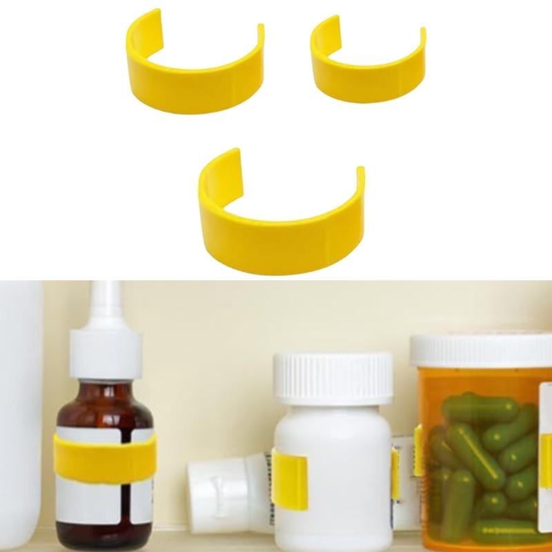9/18/36pcs Medicine Bottle Clips For Effortless Pills Organization And Identification with Marker for Home and Travel Use