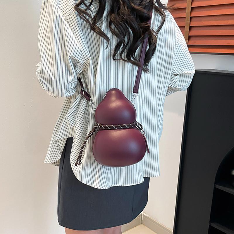Damen Kürbisbeutel Modetrend Nischendesign Einfach Sonderform Persönlichkeit Einfache Schulter Umhängetasche