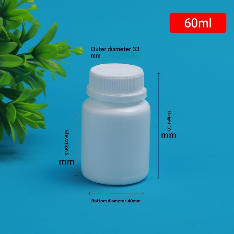 10 Stück 20-225ml Pillenfläschchen Tabletten Kapseln Pulver Tragbare Behälter Kunststoff HDPE Weiße Versiegelte Leere Flaschen
