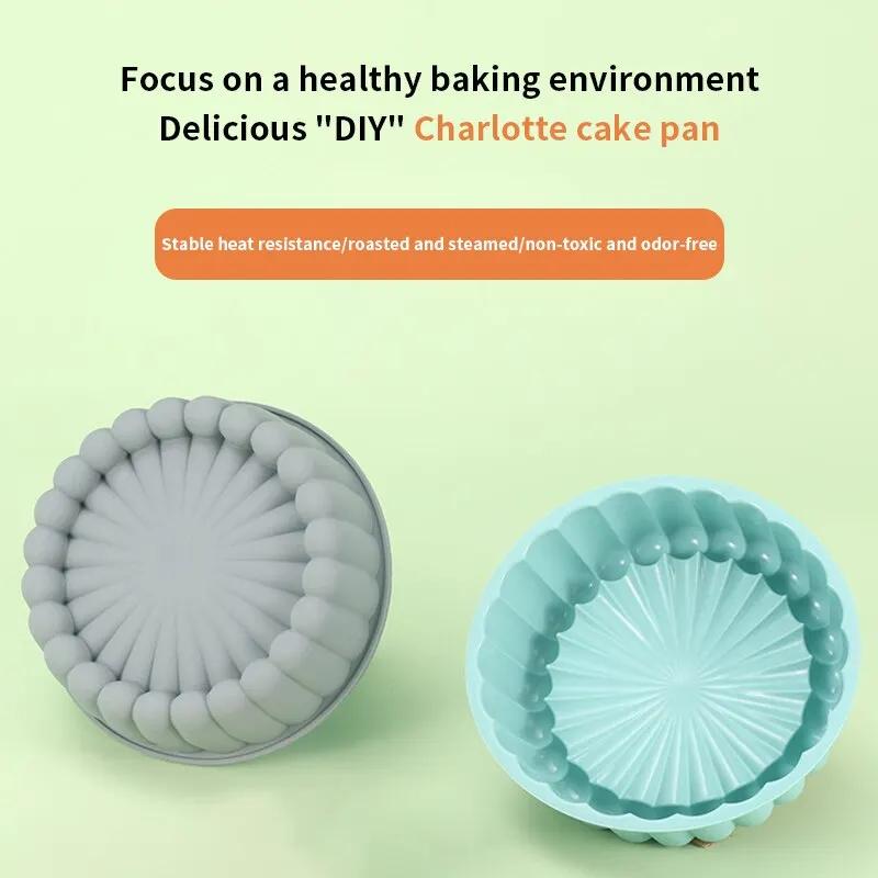 Silicone sunflower outline cake mold Cake Pan  High Temperature Resistant DIY Mafen cup Baking Mold horseshoe cake grinding tool