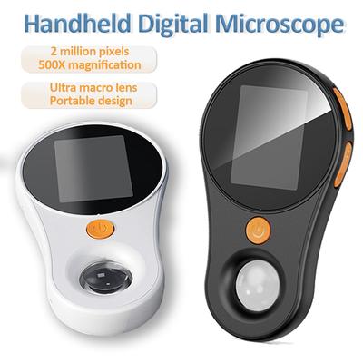 Microscopio digital de mano con aumento de 500X, lupa portátil de dos megapíxeles con luz para monedas y joyas