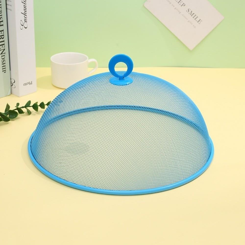 Neue runde Lebensmittelabdeckung Anti-Fliegen 28cm Netz Staubschutz Eisen Obst Schutzabdeckung Küche