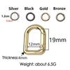 gold silver Zinc Alloy Hooks Round Push Trigger Spring O-Ring Buckles Carabiner Purses Handbags Snap Clasp Clip Bag Belt Buckle