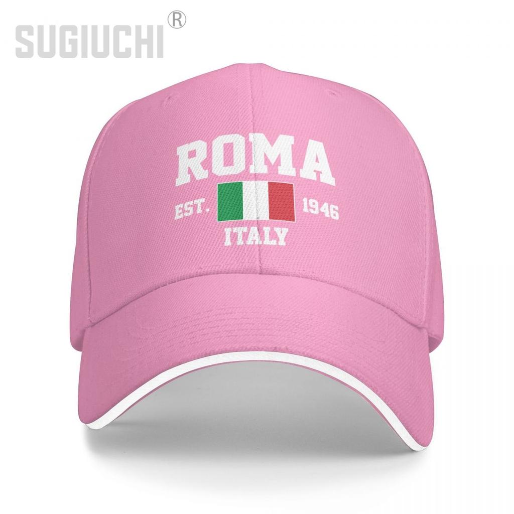 Baseball Cap Italy EST.1946 Roma Capital Unisex WoUnisex Unisex Hip Hop Sandwich Caps Snapback Golf Hat Fishing