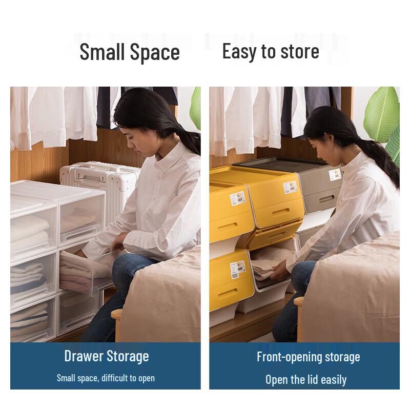 CHAHUA Slanted Flip-Lid Storage Box