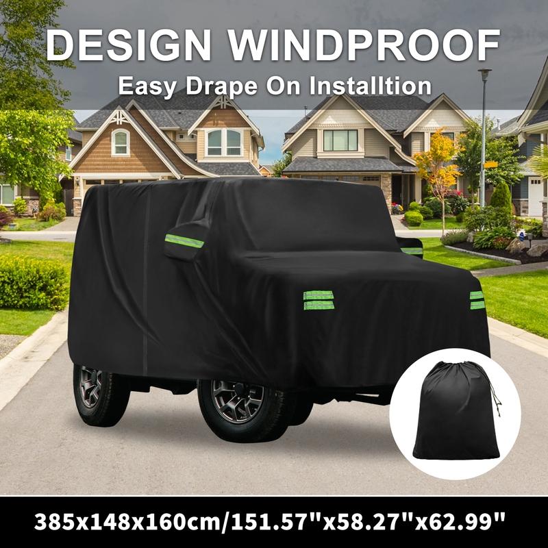 Motoforti Waterproof Car Cover Full Car Cover with Zipper for BMW X1 2009- Black