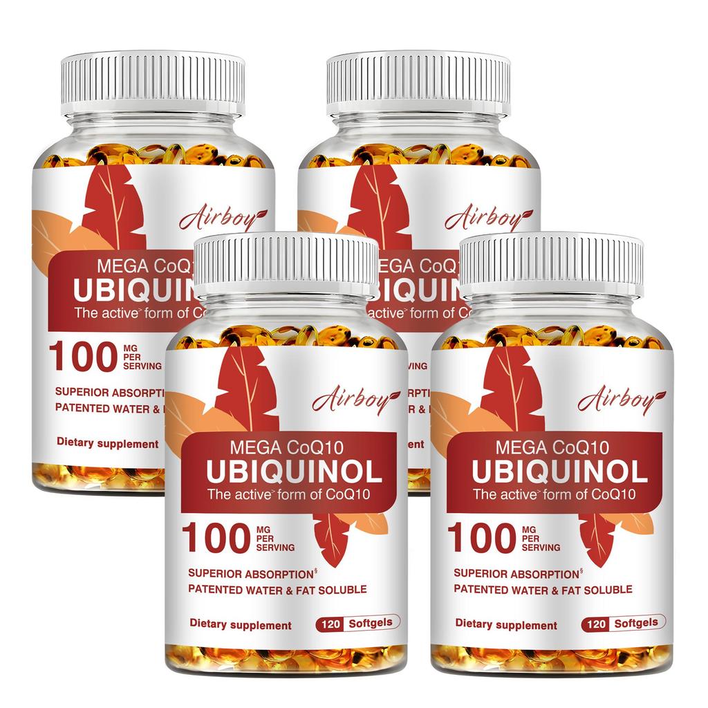 Airboy - 100mg Ubiquinol CoQ10 Capsules - Heart Health