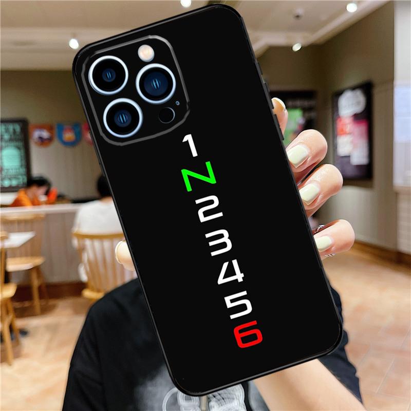 1N23456 Motorcycle Case For iPhone 17 16 15 13 12 11 14 Pro Max Mini Plus 16e 17 Air Bumper Cover Accessories