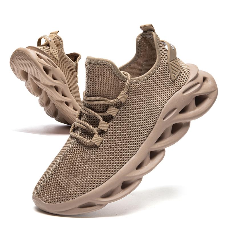 Fashion Fujeak  Fashion Men Running Shoes Sneakers Knit Athletic Sports Blade Cushioning Jogging Trainers Lightweight Footwear 39-48