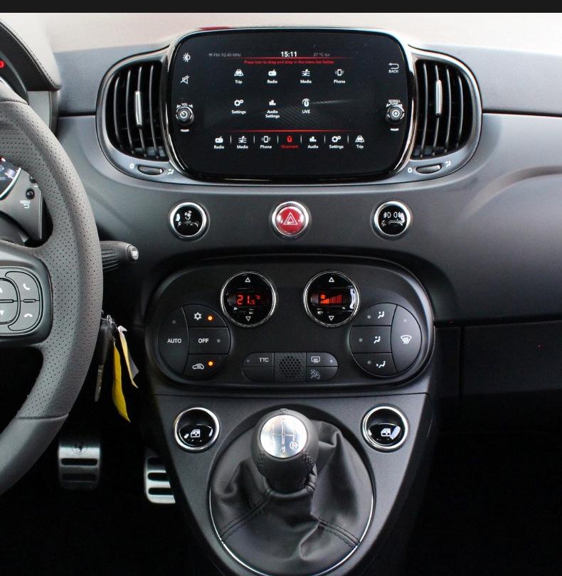 Fiat 500 A/C Panel Round Frame N-FYT-345