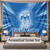 Custom Name Text Tapestry Warrington Wolves Personalized Polyester Wall Tapestry For Bedroom And Room