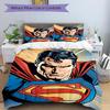 3pcs Superman Cover Set, Bedding Set, Soft Comfortable Duvet Cover, For Bedroom, Guest Room (1*Duvet Cover + 2*Pillowcases, Without Core) yy