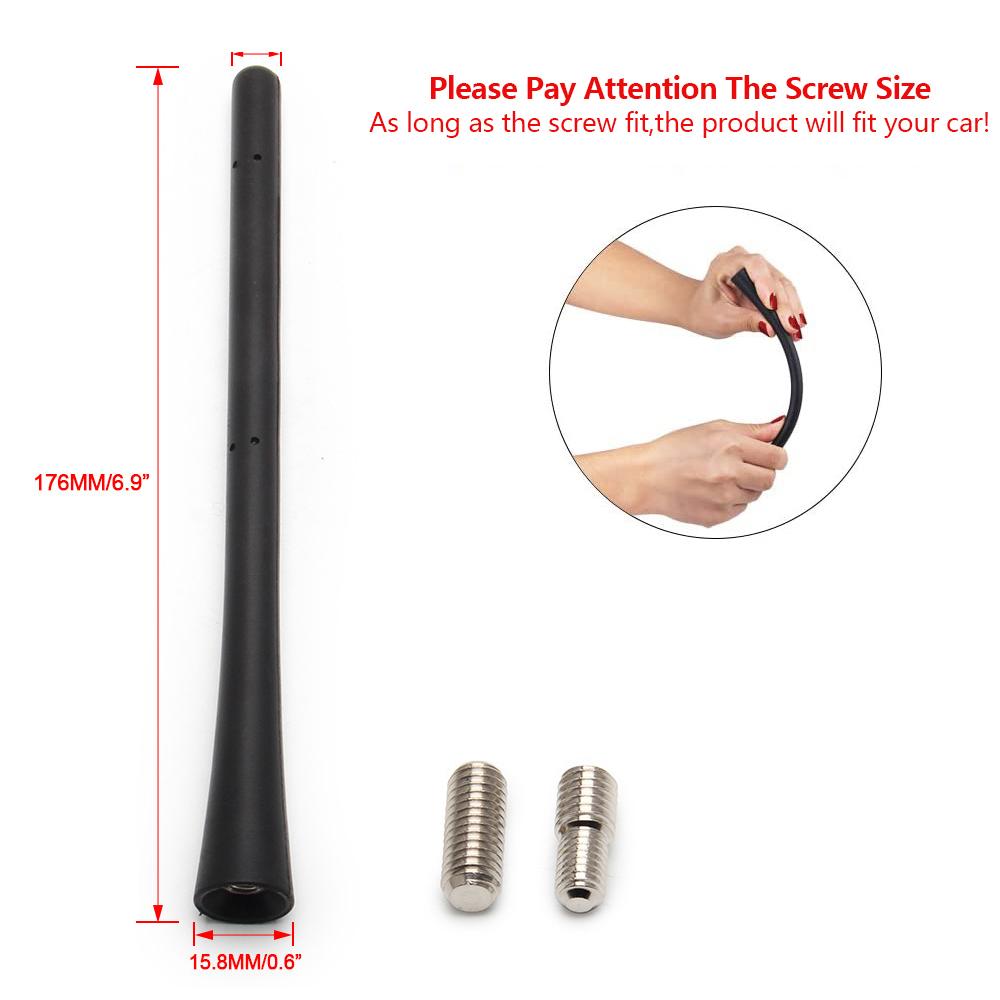 7inch Car Antenna Radio AM/FM Antenna Mast Accessories For Ford Raptor F150 F250 F350 Dodge Rem 1500 2500 3500