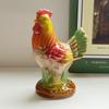 Ceramics Colorful Rooster and Hen Ornaments Ceramic Handicrafts Bedroom Desktop Decoration Housewarming Gift Outdoor Decorations