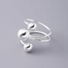 All-Match Irregular Planet Ring Ball Shape Finger Opening Ring Metal Ball Ring  Girlfriend