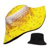 Bucket Hat Funny Beer Pattern Bucket Hat UV Protection Packable Oktoberfest Summer Caps for Mountaineering Strolls Cycling
