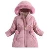 Kids' Fashion Fleece-Lined Thickened Hooded Oversized Sweatshirt Warm Casual Jacket For Fall/Winter