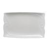 Huihuang White Rectangular Ceramic Dinner Plate
