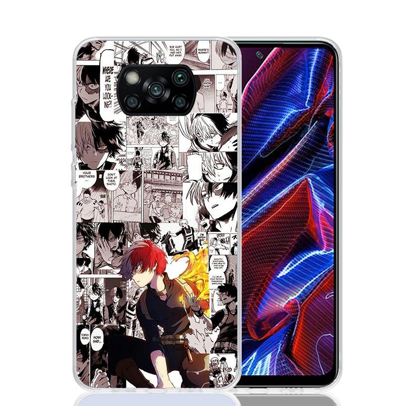My Hero Todoroki Shoto Case Phone Cover for Xiaomi Redmi Note 10 9 9S 8 8T 7 5 Pro Mi 12T 11T 10T 9T 12 11 Lite A3 A2 Trend Fund