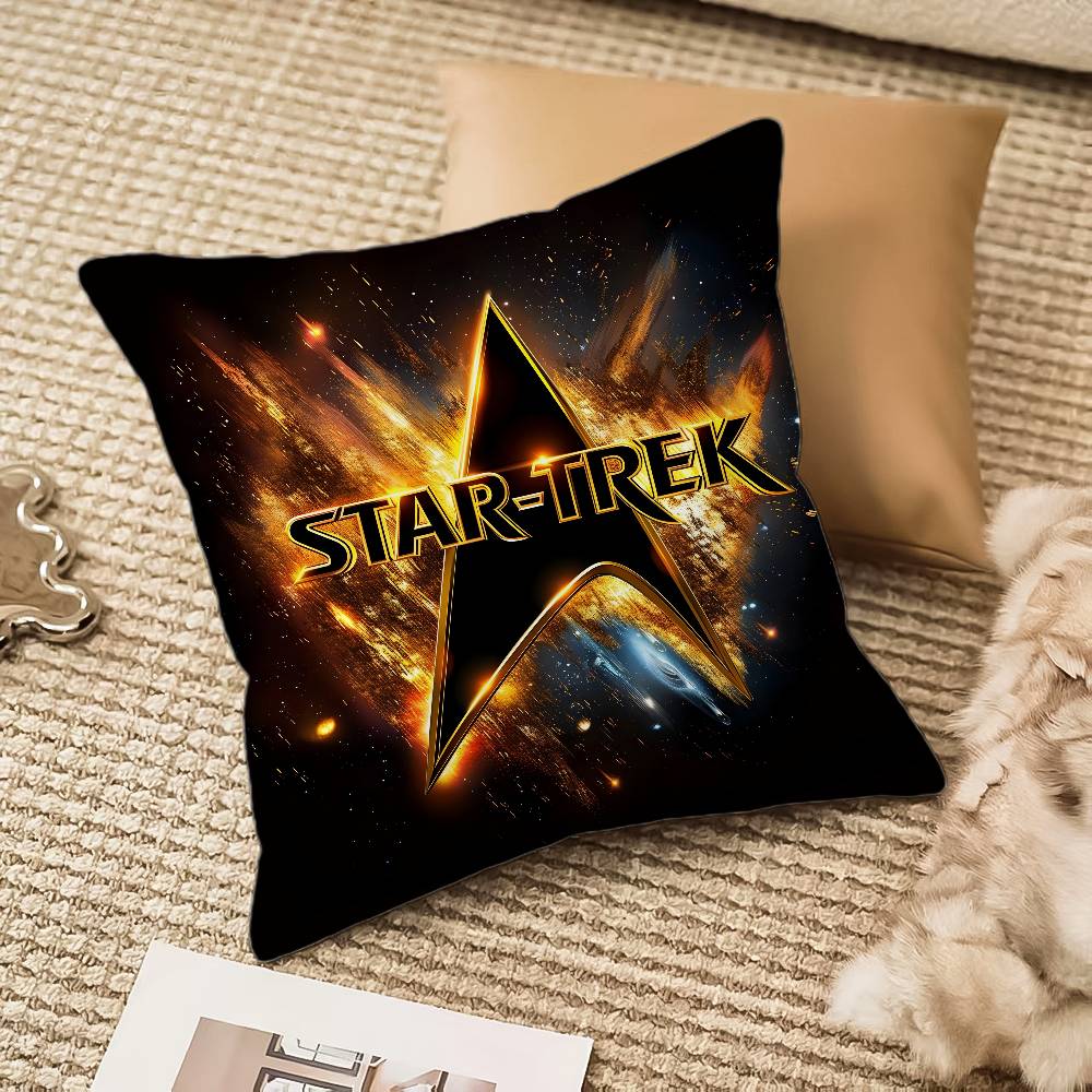 Fiction Entertainment Film S-Star Trek-MT Pillow Case Comfort Sofa Bed Silky Elegant Invisible Zipper Decorative Cushion Cover