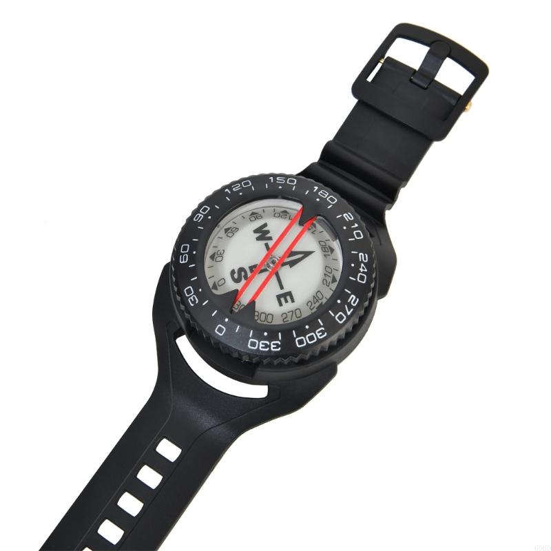 Waterproof Wrist Compass Outdoor Navigation Watch Portable Wrist Mounted Compass For Hiking Camping Survival Activities