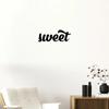 Sweet Metal Wall Sign: Charming Dessert Lover Accent for New Home—Stylish Sweet Tooth Decor for Living Room and Home Decoration