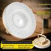 Rechargeable Magnetic Crystal Saucer Lamp: Portable Hanging Light for Camping and Outdoor Use