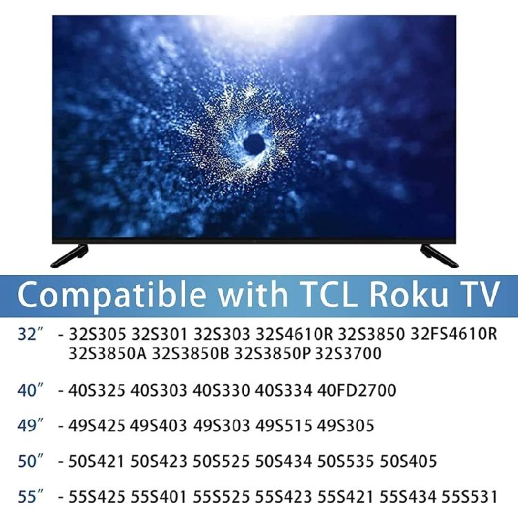 TV09 Television Base Adaptable Secure and Stable Stand Height with Screws Set Easy Installation