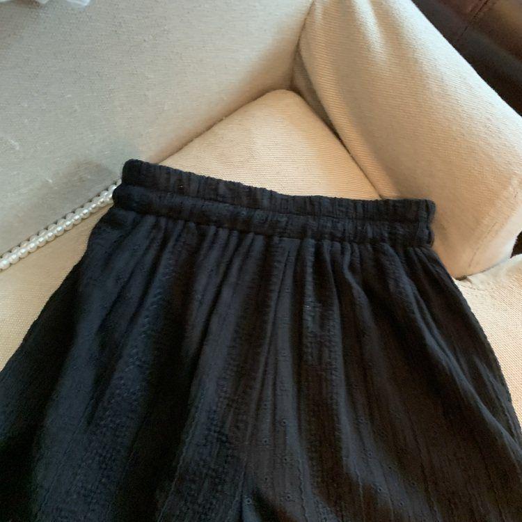 Women's French Lace Wide-Leg Pants: Spring/Summer Loose Fit, Casual & Stylish A-Line Layered Shorts