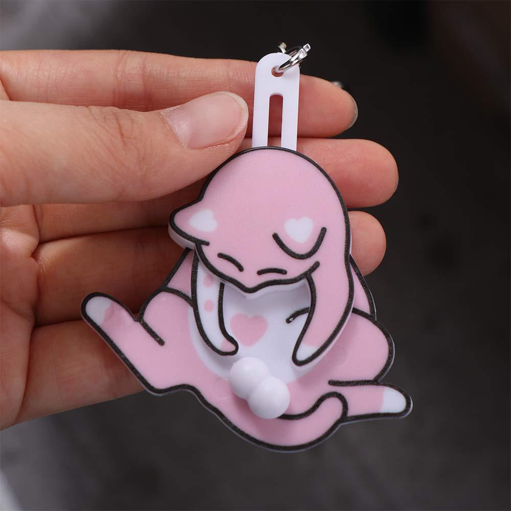 Exquisite Pull Play Egg Cat Keychain Pull Play Jewelry Keychain Funny Trick Cat Bag Pendant  Travel