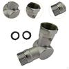 180° 360° Adjustable Metal Swivel Connector Garden Hose Adapter Fittings Sturdy Anti Kinking