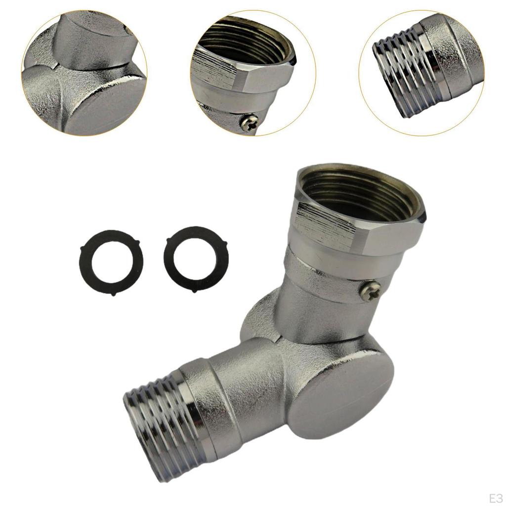 180° 360° Adjustable Metal Swivel Connector Garden Hose Adapter Fittings Sturdy Anti Kinking