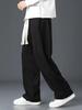 Korean Style Men's Loose Corduroy Straight-Leg Trousers - Spring/Autumn Trendy Casual Pants
