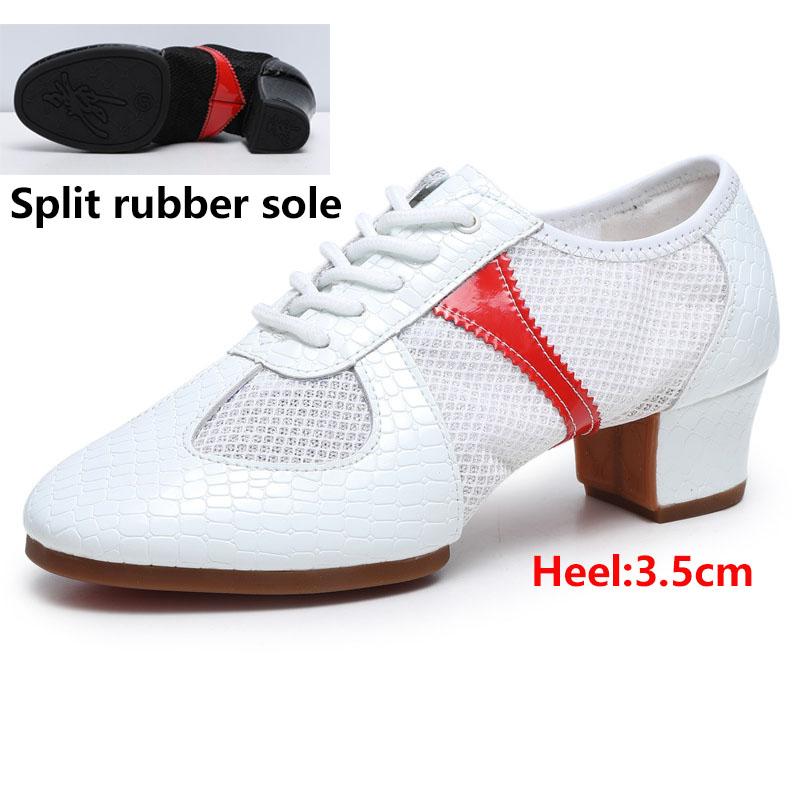 

Дышащие сетчатые кроссовки для джазового танца, мягкая подошва, обувь для латиноамериканских практик, обувь для преподавателей, резиновая подошва, обувь для танца моряков 41 белый