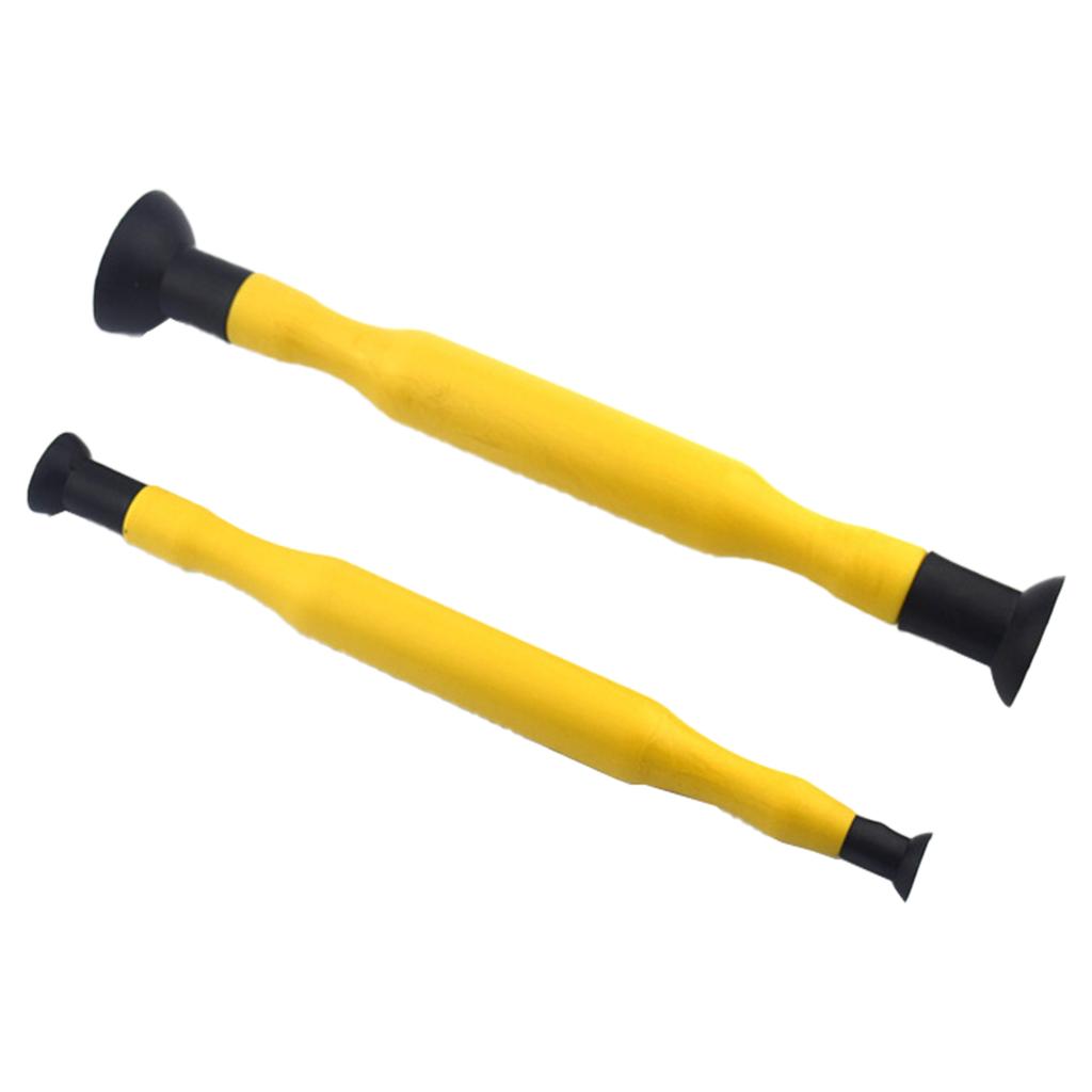 2Pcs Hand Lapping Grinding Sucker Valve Lapping Sticks Hand Valve Lapper Set Manual Grinding Stick for Auto Motorcycle