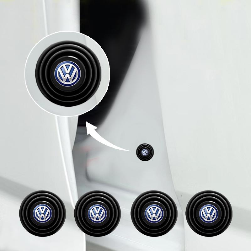 Car Door Anti-Collision Silicone Pads Shock Absorber Gasket Suitable For Volkswagen Golf-7 4 5 6 CC T-ROC Sharan Passat B5 6 7 Polos Tiguan