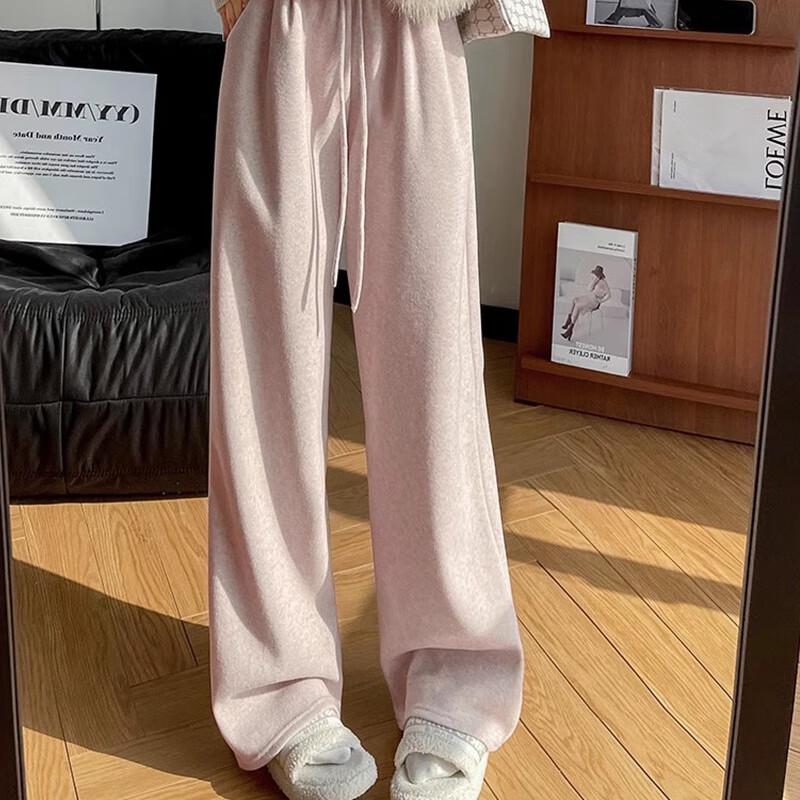 JOHLIN DREAM Women s JALKZ239 Casual Knit Wide-Leg Pants One Size