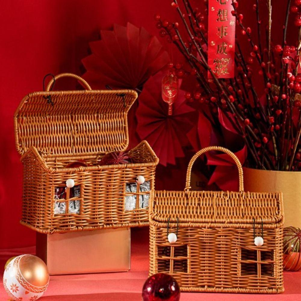 Handheld Storage Creative House Picnic Snacks Sundry Baskets  Wedding Candy Flower Storage