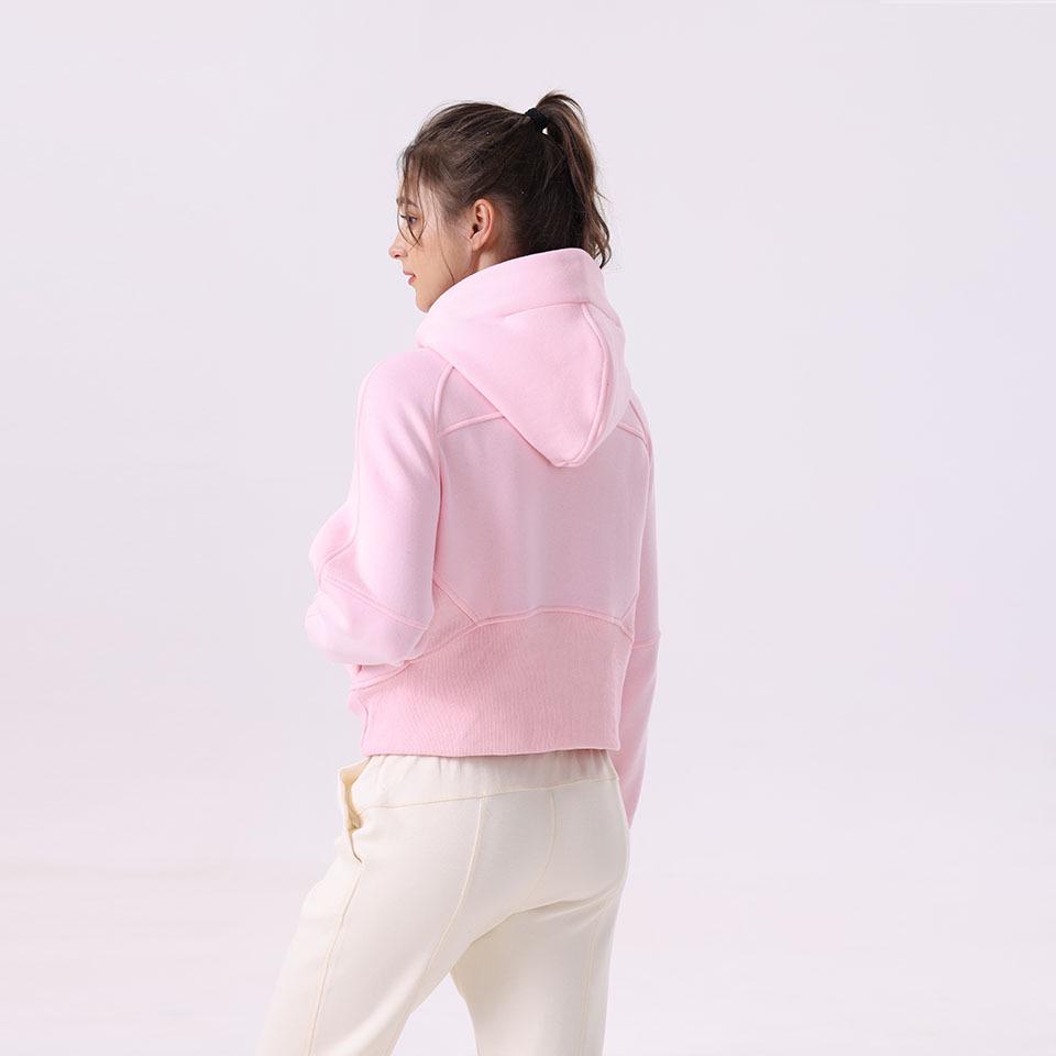 SWIFT SPEED Damen Slim Fit Fleece Yoga & Fitness Half-Zip Hoodie