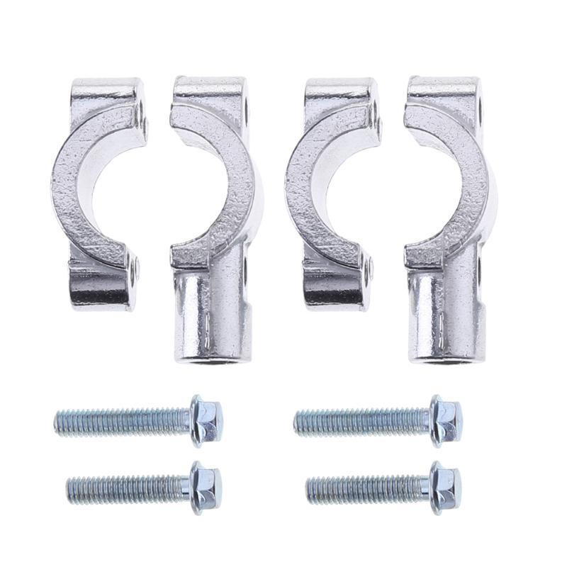 2pcs Motorcycle Handlebar Metal Rear View  Mirror Mount Holder Accessories Motor   Clamp Bracket