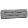 VidaXL Headboard Cushion, Reading Pillow with Zipper, Reading Cushion for Bed Bedroom, Grey 374600