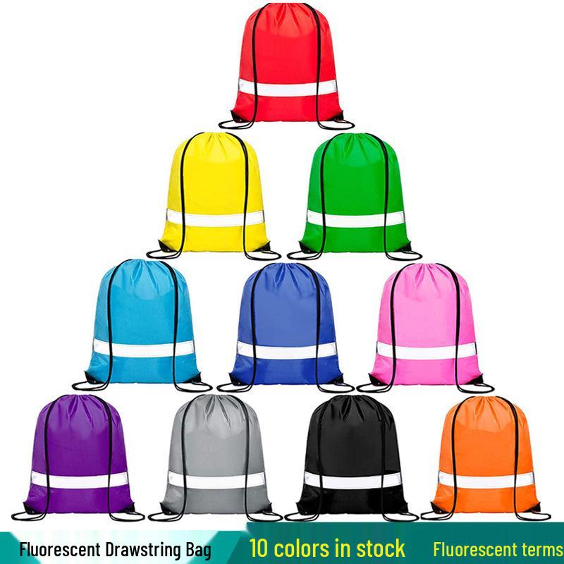 Custom Double Shoulder Polyester Drawstring Backpack for Events or Marathon